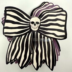 Prima Halloween Ribbon Coasters set of 6; 3 designs, skeleton,  pumpkin & swan